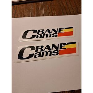 Vintage Rare Original 70s Lot 2 Crane Cams  Hot Rat Rod Race Car Decals Stickers